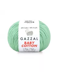 Нитки Gazzal Baby Cotton, Водяна зелень №3425