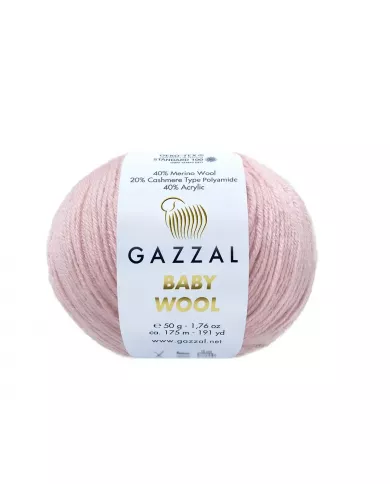 Нитки Gazzal Baby Wool, Ніжно-рожевий №836 Нитки Gazzal Baby Wool, Ніжно-рожевий №836