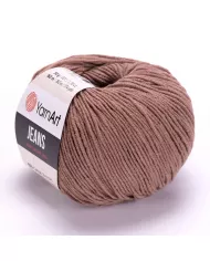 Нитки YarnArt Jeans, Світло-коричневий Нитки YarnArt Jeans, Світло-коричневий