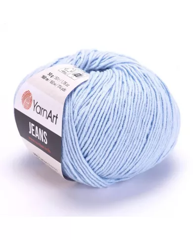 Нитки YarnArt Jeans, Світло-блакитний