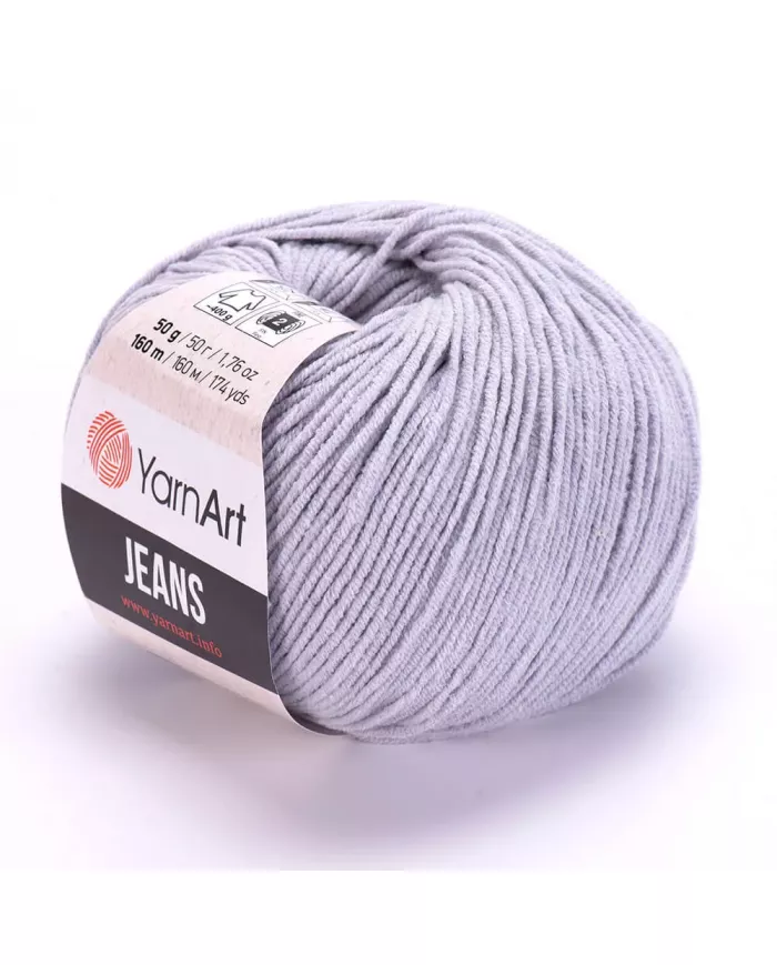 Нитки YarnArt Jeans, Попелясто-сірий