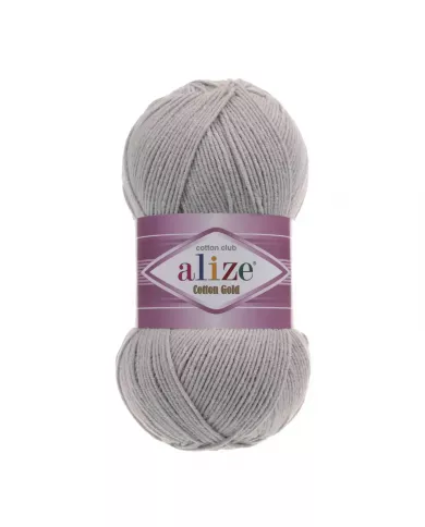 Нитки Alize Cotton Gold, Сірий №021 Нитки Alize Cotton Gold, Сірий №021