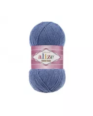 Нитки Alize Cotton Gold, Синій меланж №374