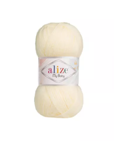 Нитки Alize My Baby, Кремовий №01 Нитки Alize My Baby, Кремовий №01